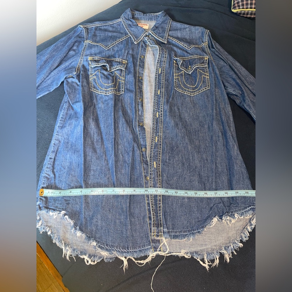 True Religion Denim Button Up - Picture 6 of 7